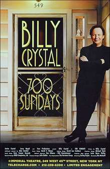 700 Sundays starring Billy Crystal Broadway Poster (2013) 